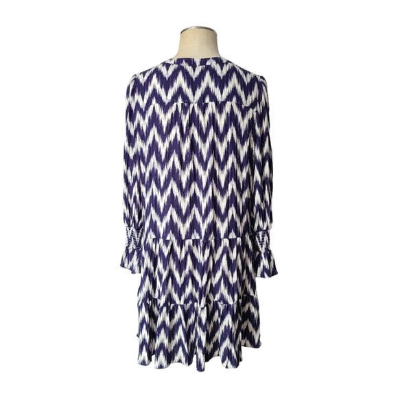 Tuckernuck Pomander Place Navy Ikat Kenzo Dress XS - Picture 7 of 15